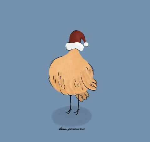 Have a holly chicken Christmas